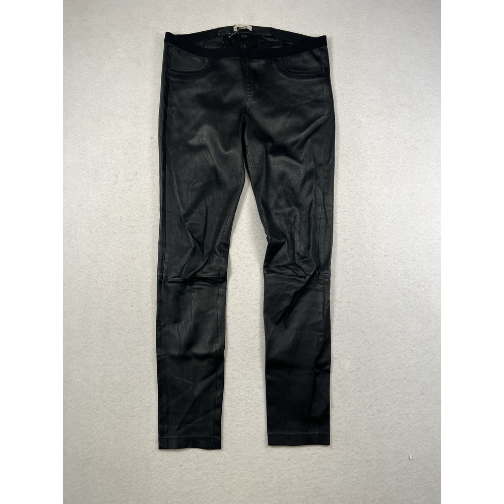 Helmut Lang Lamb Leather 🐑 Skinny Moto Pants Leggings Womens